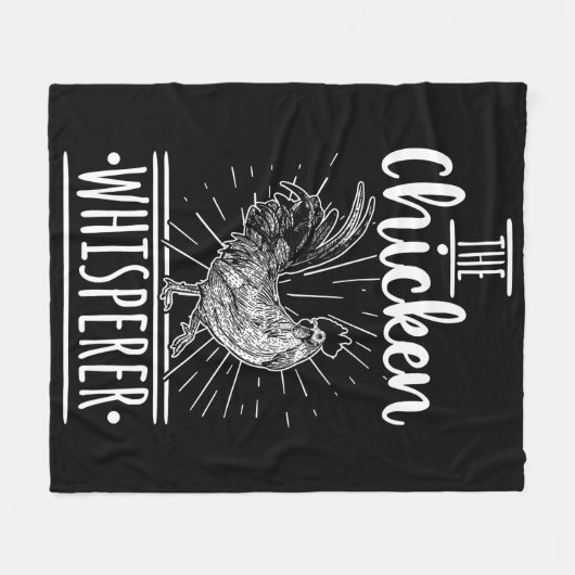 The Chicken Whispere Farm Chicken Whisperer Lo Fleecedecke (Vorderseite (Horizontal))