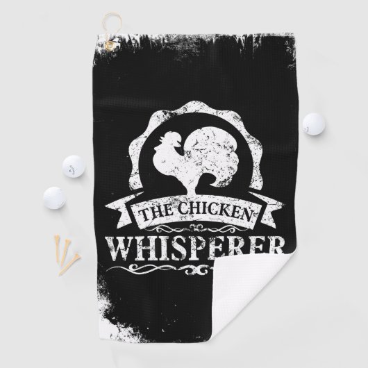 The Chicken Whisperer Funny Golfhandtuch (Insitu)