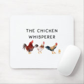 The Chicken Whisperer Funny Mousepad (Mit Mouse)