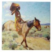 "The Chief" Western Art von W. Herbert Dunton Fliese (Vorderseite)