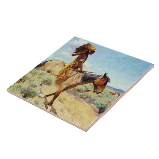 "The Chief" Western Art von W. Herbert Dunton Fliese (Seite)