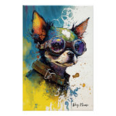 The Chihuahua Dog With Sunglasses - Composition002 Poster (Vorderseite)