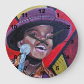 The Child Prodigy Painting by Alfred Fox Große Wanduhr (Vorderseite)