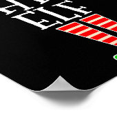 The Chill Elf Family Matching Group Christmas Gift Poster (Ecke)