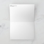 "The Chill" Gemälde auf einem Dankeskarte (Innenseite)