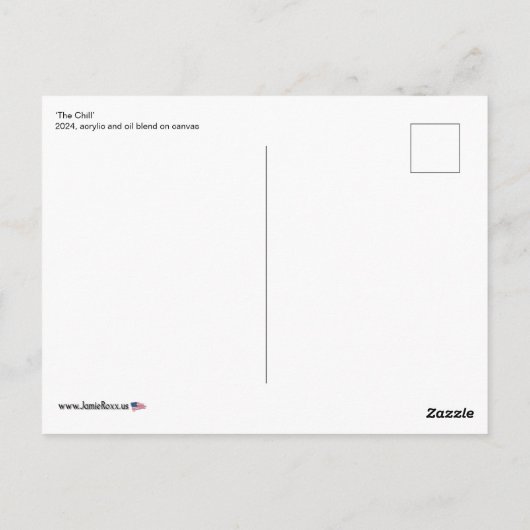 "The Chill" Gemälde auf einem Postkarte (Rückseite)