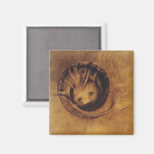 The Chimera [Chimäre] von Symbolist Odilon Redon Magnet (Vorderseite/Rückseite)