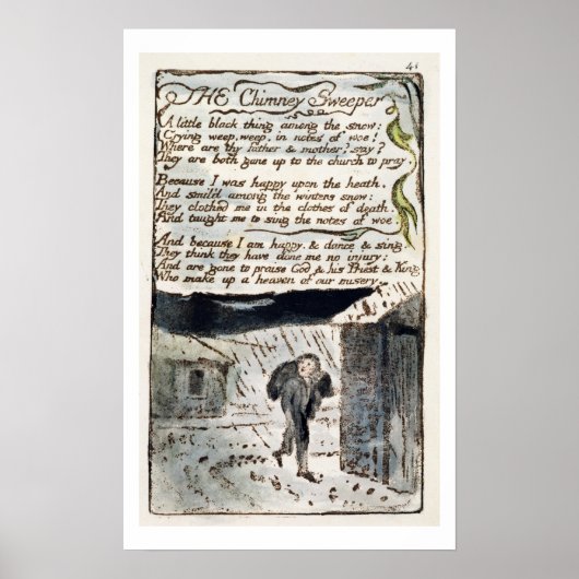 'The Chimney Sweeper', Platte 41 (Bentley 37) von Poster (Vorne)