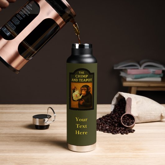 The Chimp And Teapot Pub Trinkflasche (Kaffee (gedreht))