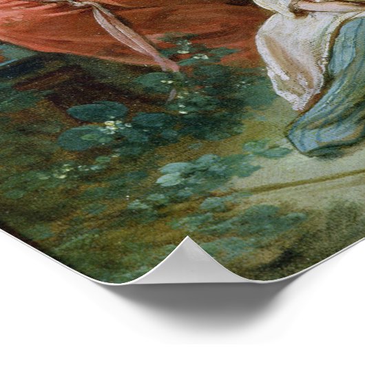 The Chinese Garden, c.1742 Poster (Ecke)