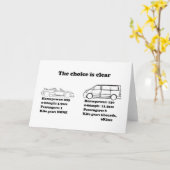 the choice is clear karte (Gelbe Blume)