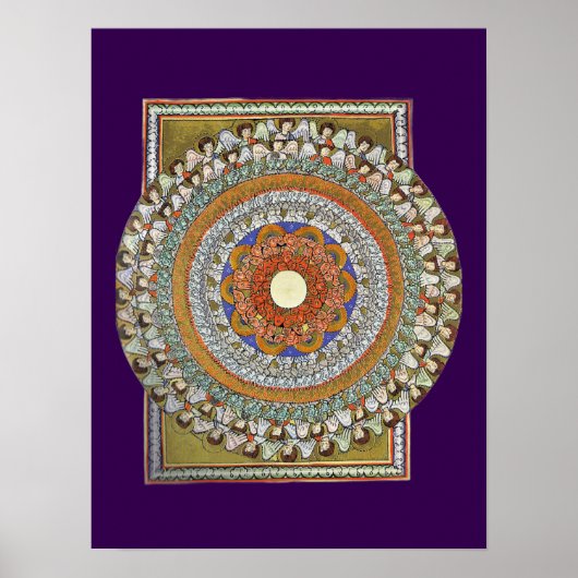 The Choirs of Angels (Hildegard von Bingen) Poster (Vorne)