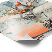 "The Christmas Airplane" von Jenny Nystrom Fotodruck (Ecke)