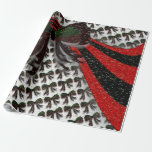 The Christmas Bow - Geschenkpapier<br><div class="desc">Dieses Design ist ein Weihnachtsbogen in den Farben Rot, Grün und Schwarz. Der Glitzer wurde dann in das Design aufgenommen. Es wurde eine rote und eine schwarze Welle hinzugefügt. Ein schwarzer Bogen wurde dann in der Kachel gekachelt. Dieses Design wurde dann um Schnee erweitert. Dieses Weihnachtsgeschenk verpackt in verschiedenen Stilen,...</div>