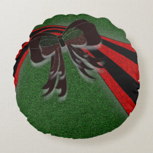 The Christmas Bow - Rundes Kissen