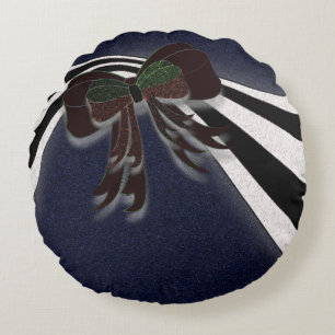The Christmas Bow - Rundes Kissen