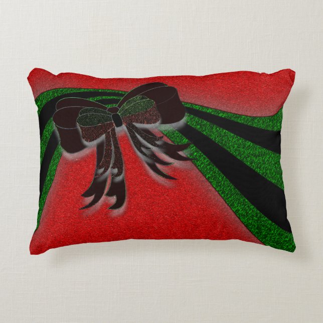 The Christmas Bow - Zierkissen (Vorderseite)