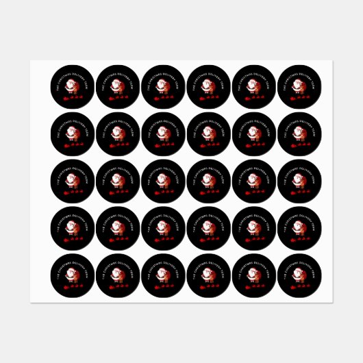 The Christmas Delivery Team Etiketten (Blatt)