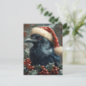The Christmas Raven Postkarte (Stehend Vorderseite)