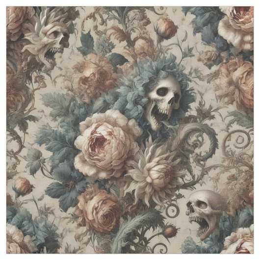 The Chthonic Ossuary - Gothic Statement Tile Stoff (Muster)