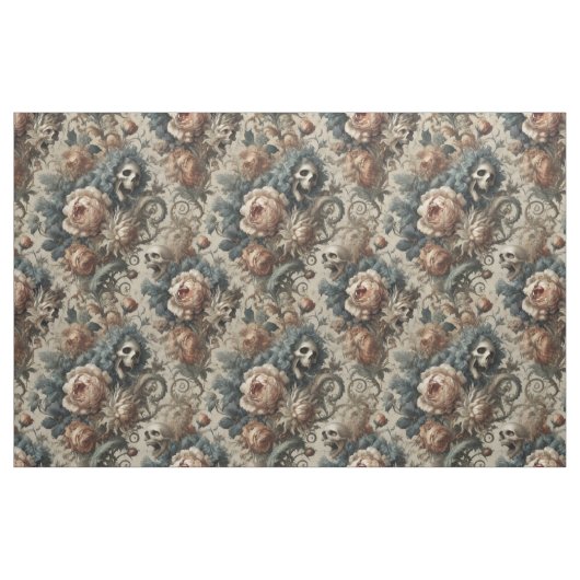 The Chthonic Ossuary - Gothic Statement Tile Stoff (Fat Quarter (45,7 x 55,9 cm))