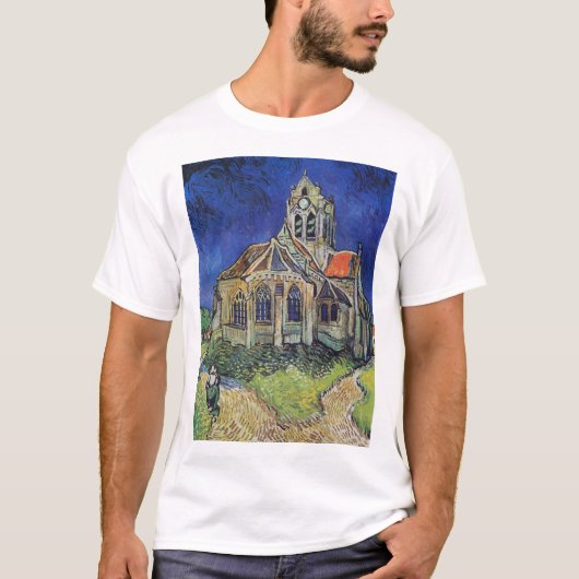 The Church at Auvers 1890 by Vincent van Gogh T-Shirt (Vorderseite)