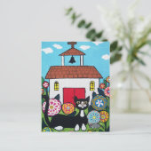 The Church Guardians Cat and Mouse Postcard Postkarte (Stehend Vorderseite)