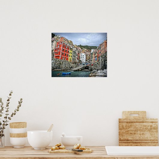 The Cinque Terre - Riomaggiore, Italien Poster 20x (Küche)