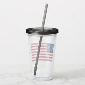 The Circle of Stars, American Flag by Betsy Ross Acryltrinkbecher (Rückseite)