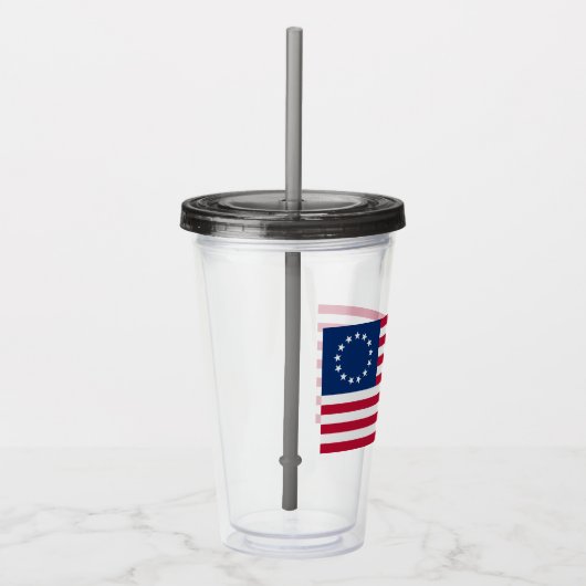 The Circle of Stars, American Flag by Betsy Ross Acryltrinkbecher (Rechts)