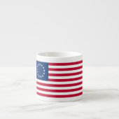 The Circle of Stars, American Flag by Betsy Ross Espressotasse (Vorderseite)