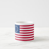 The Circle of Stars, American Flag by Betsy Ross Espressotasse (Vorderseite)