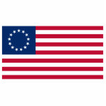 The Circle of Stars, American Flag by Betsy Ross Fotoskulptur Ornament<br><div class="desc">Der Zirkel der Sterne: Das Jahr war 1776, und die Kolonien standen kurz davor, ihre Unabhängigkeit von Großbritannien zu erklären. Ein Komitee wurde gegründet, um eine Flagge zu entwerfen, die die neue Nation repräsentieren würde, und sie suchten die Hilfe eines qualifizierten Seemanns namens Betsy Ross. - Ross war bekannt für...</div>