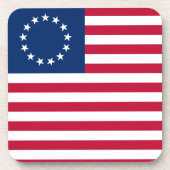 The Circle of Stars, American Flag by Betsy Ross Getränkeuntersetzer (Vorderseite)