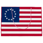The Circle of Stars, American Flag by Betsy Ross Große Geschenktüte (Rückseite)