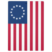 The Circle of Stars, American Flag by Betsy Ross Klemmbrett (Rückseite)