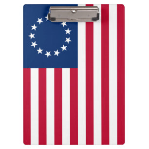 The Circle of Stars, American Flag by Betsy Ross Klemmbrett