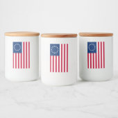 The Circle of Stars, American Flag by Betsy Ross Lebensmitteletikett (Flaschen)