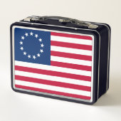 The Circle of Stars, American Flag by Betsy Ross Metall Brotdose (Rückseite)