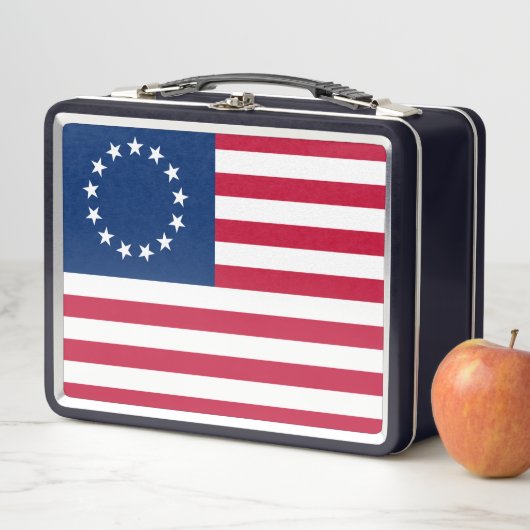 The Circle of Stars, American Flag by Betsy Ross Metall Brotdose (Beispiel)