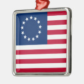 The Circle of Stars, American Flag by Betsy Ross Ornament Aus Metall (Links)