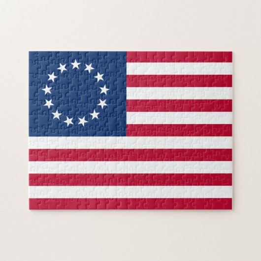 The Circle of Stars, American Flag by Betsy Ross Puzzle (Horizontal)
