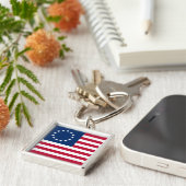 The Circle of Stars, American Flag by Betsy Ross Schlüsselanhänger (Seite)