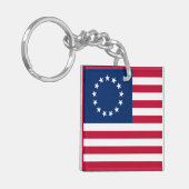 The Circle of Stars, American Flag by Betsy Ross Schlüsselanhänger (Vorderseite links)