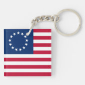 The Circle of Stars, American Flag by Betsy Ross Schlüsselanhänger (Rückseite)