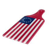 The Circle of Stars, American Flag by Betsy Ross Schneidebrett (Ecke)