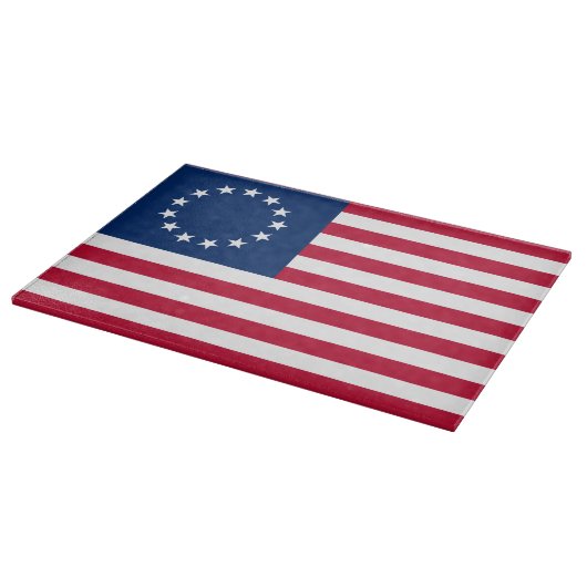 The Circle of Stars, American Flag by Betsy Ross Schneidebrett (Ecke)