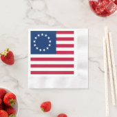 The Circle of Stars, American Flag by Betsy Ross Serviette (Beispiel)