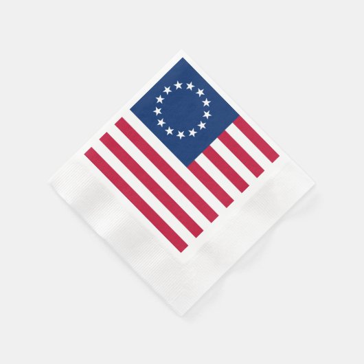 The Circle of Stars, American Flag by Betsy Ross Serviette (Ecke)