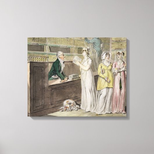 The Circululation Library (Pen, Tinte, w/c und w) Leinwanddruck (Vorderseite)